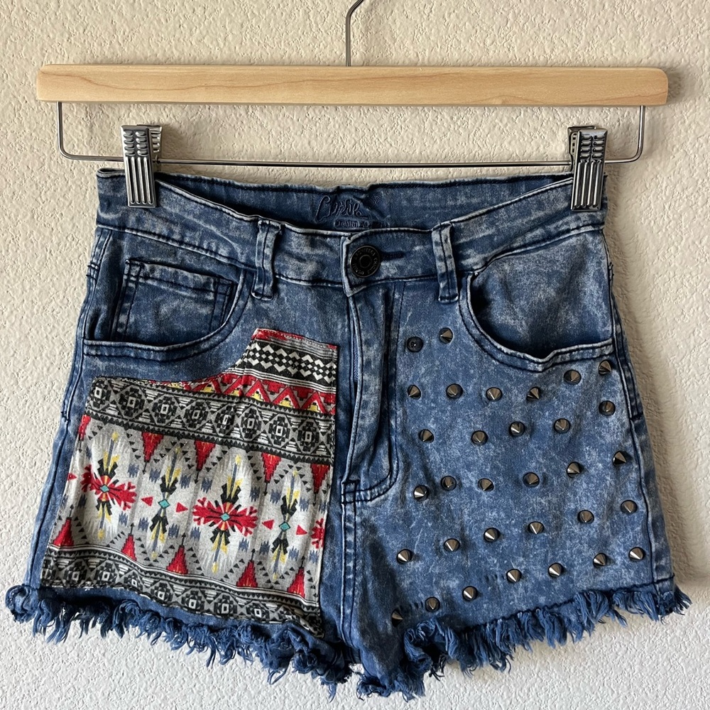 Chiqle Spiked and Patterned shorts